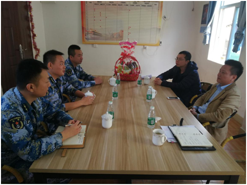 市退役军人事务局领导走访慰问海军驻开平部队