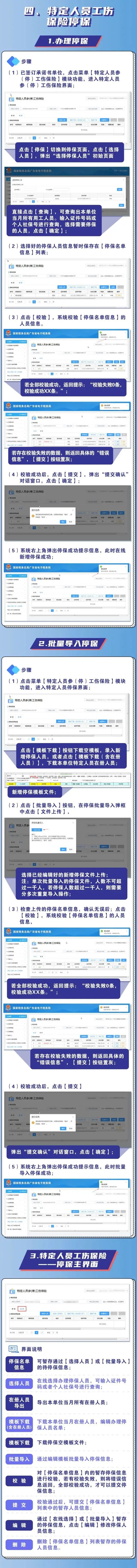 特定人员工伤保险停保。 图片