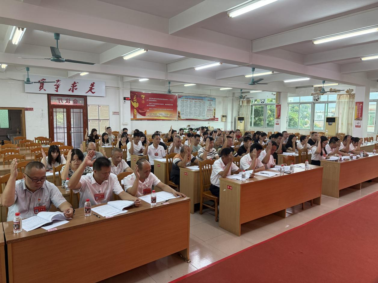 马冈镇第十八届人民代表大会第九次会议胜利召开 border=