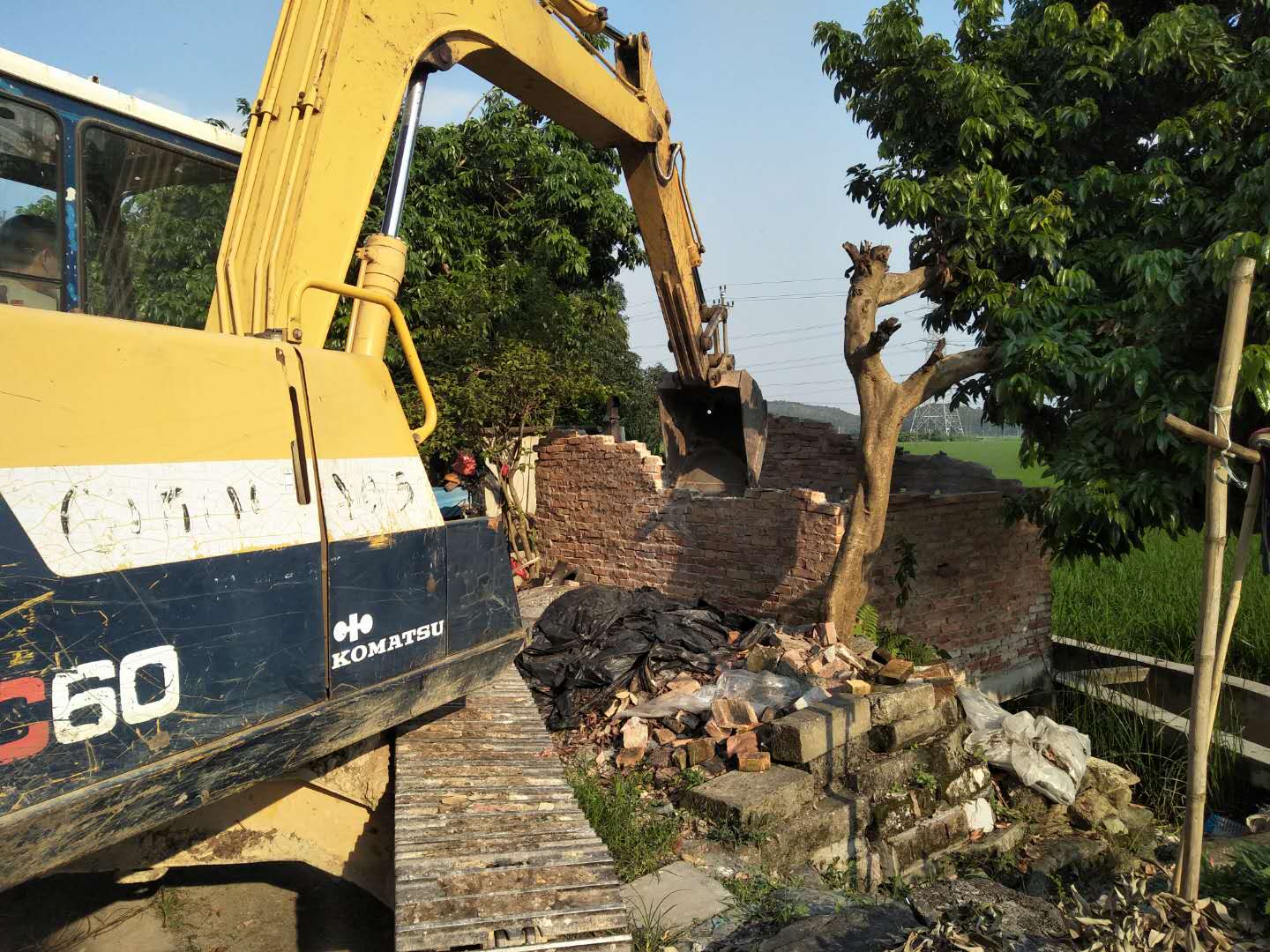 平冈村集中拆除鸡舍.jpg 平冈村集中拆除鸡舍.jpg